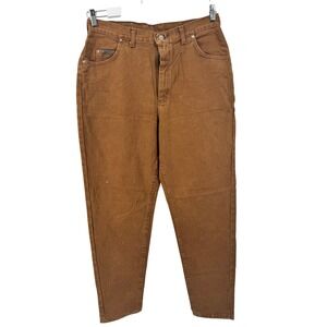 Lee Riveted Jeans Women 16 Medium Brown Relaxed  High Rise Made in USA Vintage